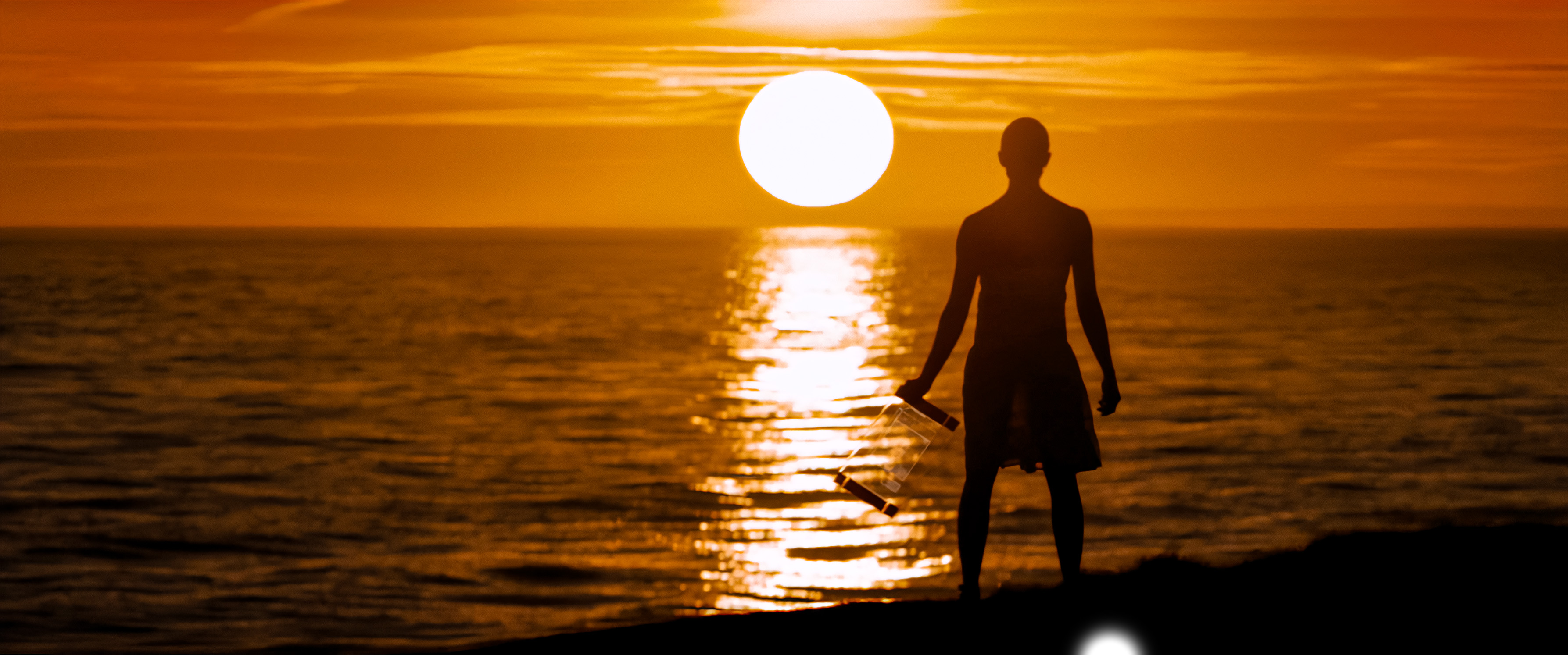 The Machine — sunset silhouette